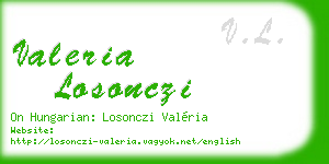 valeria losonczi business card